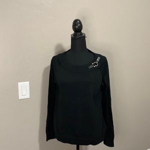 Black womens light sweater shirt